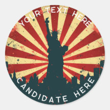 Custom sticker : Retro American Vote 2024 Sticker