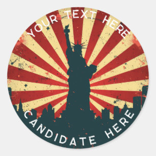 Custom sticker : Retro American Vote 2024 Sticker