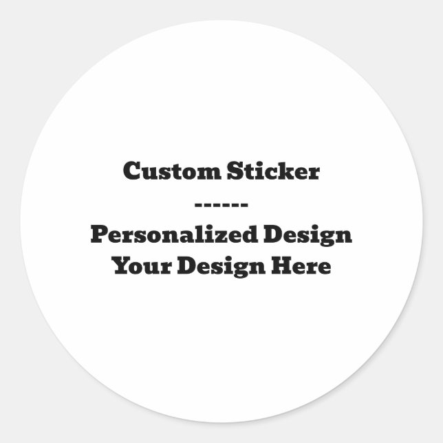 Custom Sticker Sheet - Personalized Design Decal (Front)