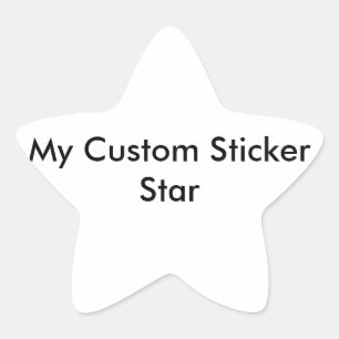 Custom Sticker - Star Shaped