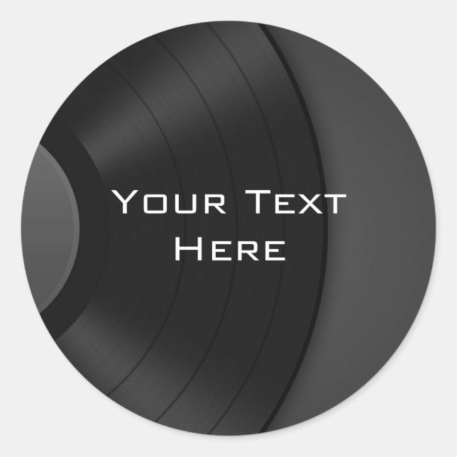 Custom Sticker with Vinyl Background (Front)