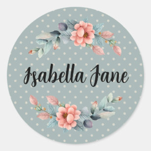 Custom Stickers in Watercolor Deer Princess