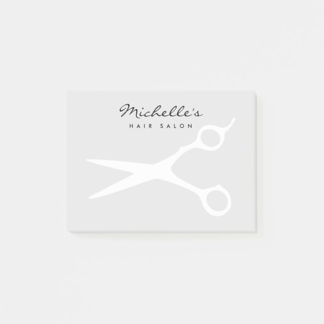 Custom sticky notes for hair salon or barber shop (Front)