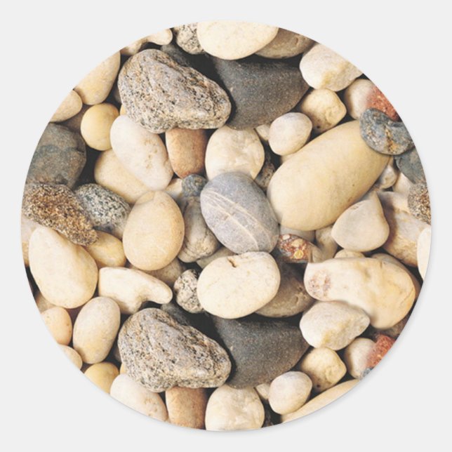 Custom Stones Blank Trendy Elegant Template Classic Round Sticker (Front)