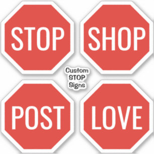 Custom STOP Sign Stickers