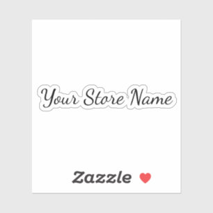 Custom Store Name In Calligraphy