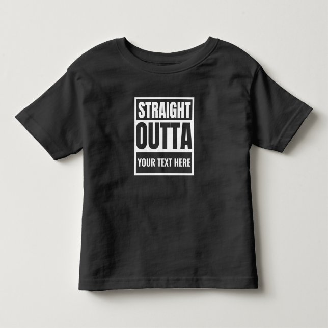 Custom Straight Outta T-Shirt (Front)