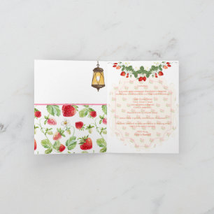 Custom Strawberry Flat Card