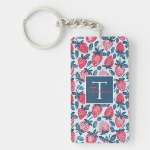 Custom Strawberry Keychain