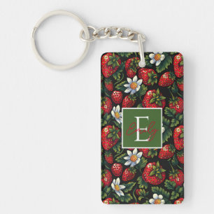 Custom Strawberry Keychain