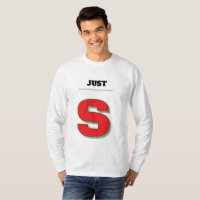 Custom Streetwear Typography  “JUST [YourLetter]” 
