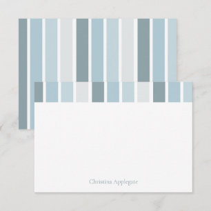 Custom Striped Blue Baby Boy Shower Thank You