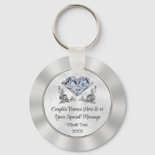 Custom Stunning yet Cheap Diamond Wedding Favours Keychain