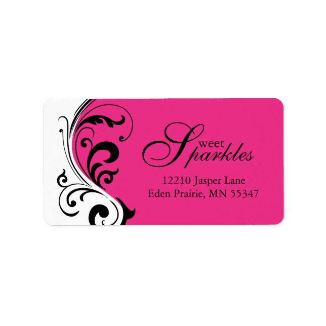Custom Stylish Address Labels (Front)