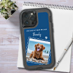 Custom Stylish Pet Picture Dog Lover<br><div class="desc">You Make My Heart Smile ... Now you can carry your best friend with you wherever you go with this custom dog pet photo iPhone case . This photo design on purple paw print is trendy, stylish, cool and cute. Customize with your favourite dog photo, cat photo, or any pet...</div>