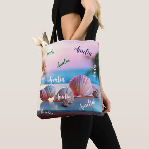 Custom Summer Beach Elegant Tote Bag