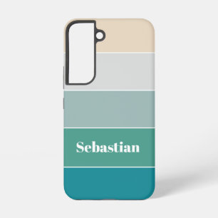 Custom Summer Colors Color Block Stripes Samsung Galaxy Case