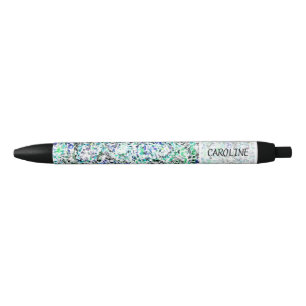 Custom Summer Colors Paint Splatter Pattern Pencil Black Ink Pen