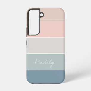Custom Summer Colours Colour Block Stripes Samsung Galaxy Case