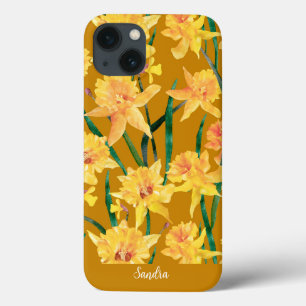 Custom Summer Daffodil Pattern  iPhone 13 Case