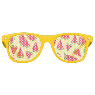 Custom, Summer fun retro style watermelon pattern, Retro Sunglasses