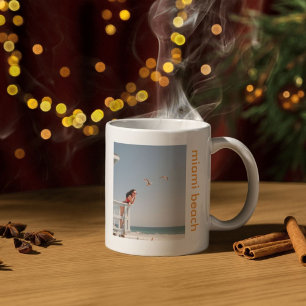 Custom Summer Vibes Design with Bold Typography Coffee Mug