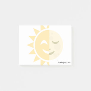 Custom Sun and Moon Post-it Notes