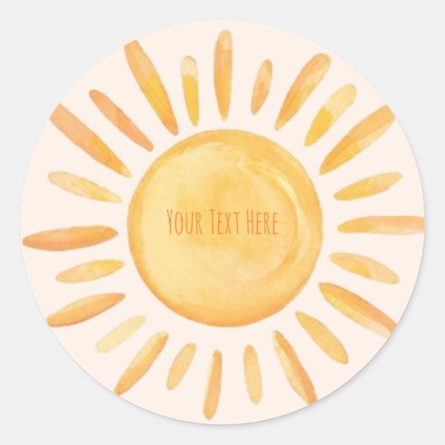Custom Sun Stickers  (Front)