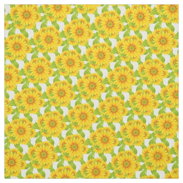 Custom Sunflowers Fabric (Swatch)