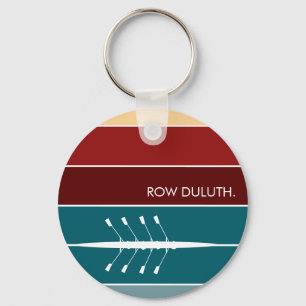 Custom Sunrise Row Keychain