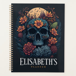 Custom Sunset Flower cactus desert Skull Planner