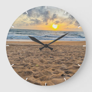 Custom Sunset Photo Personalized Wall Clock