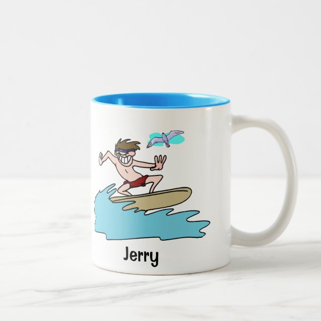 Custom Surfers Coffee - Tea Mug (Right)