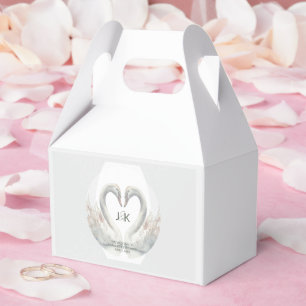 Custom Swan Wedding Favor Box