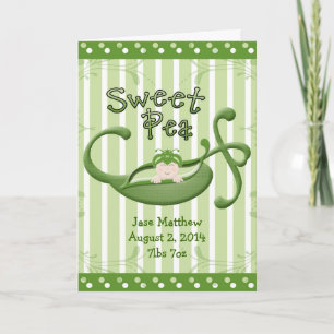 Custom Sweet Pea Card