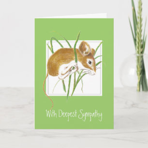 Custom, Sympathy, Sweet Mouse Card