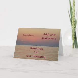 Custom Sympathy Thank You Cards - Ocean View