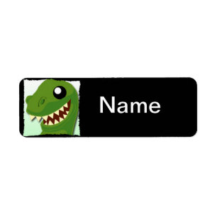 Custom T-Rex Name Label