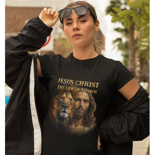 Custom T-Shirt Jesus Christ The Lion Of Judah