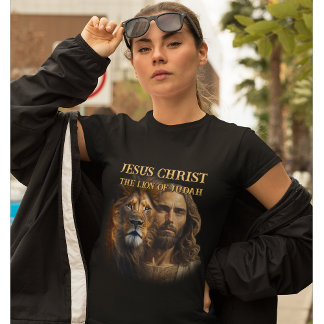 Custom T-Shirt Jesus Christ The Lion Of Judah