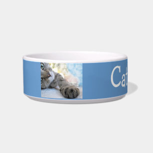 Custom Tabby Cat Pet Bowl