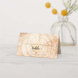 Custom Table Number Wood Rustic Wedding Place Card