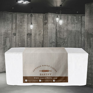 Custom Table Runner Logo Market Booth sign Display Tapestry