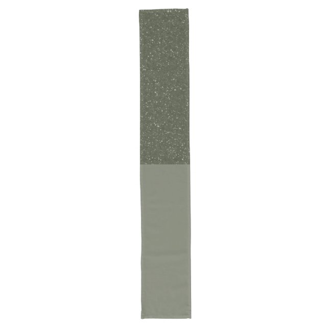 Custom Table Runner – Noise & Matte Moss Green (Front)