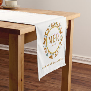 Custom Table Runner with Logo, Personalized Busine