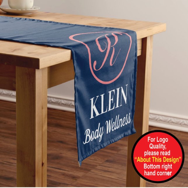 Custom Table Runner With Your Logo and Text (Creator Uploaded)