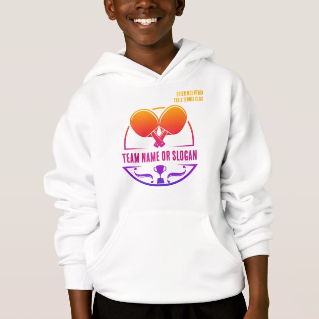 Custom Table Tennis Team Name Club League (Front)