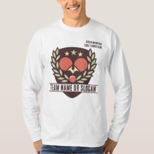 Custom Table Tennis Team Name Club League T-Shirt