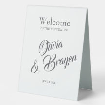 Custom Table Tent Sign –Personalized Table Display