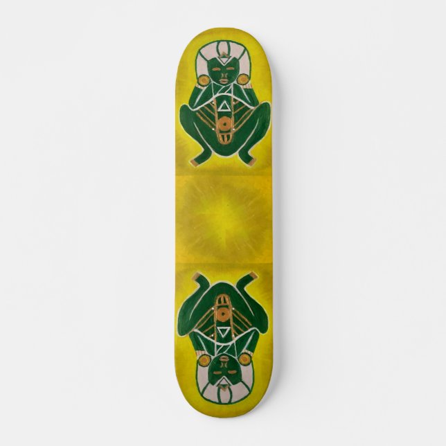 Custom Taíno Atabey Skateboard Deck (Front)